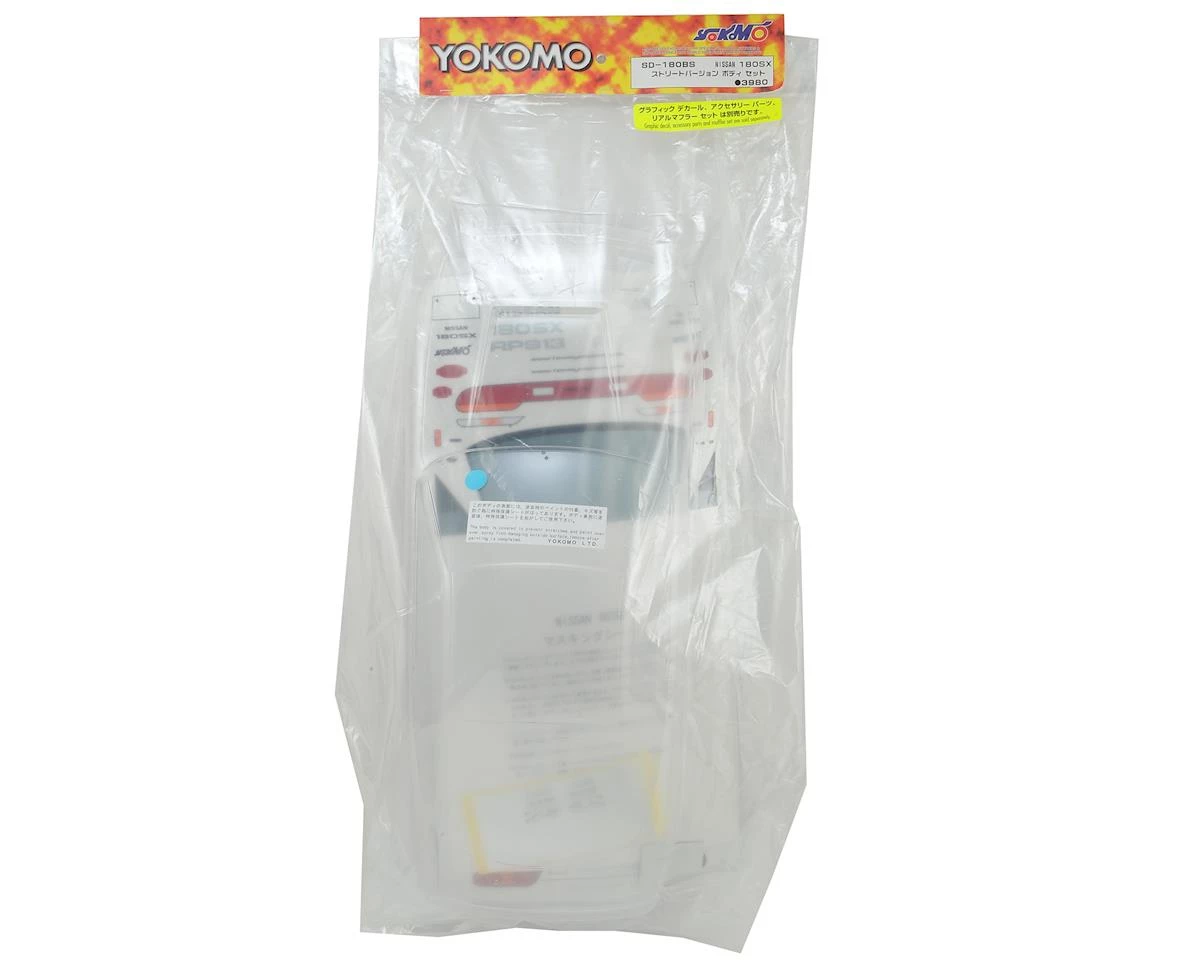 Yokomo Nissan 180SX Street Version Drift Body Set (Clear) - Image 2