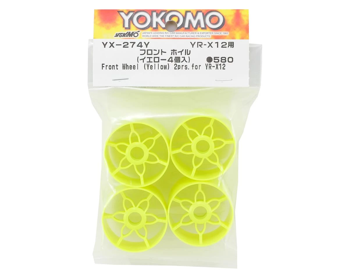 Yokomo 1/12 Front Wheel (Yellow) (4) - Image 2