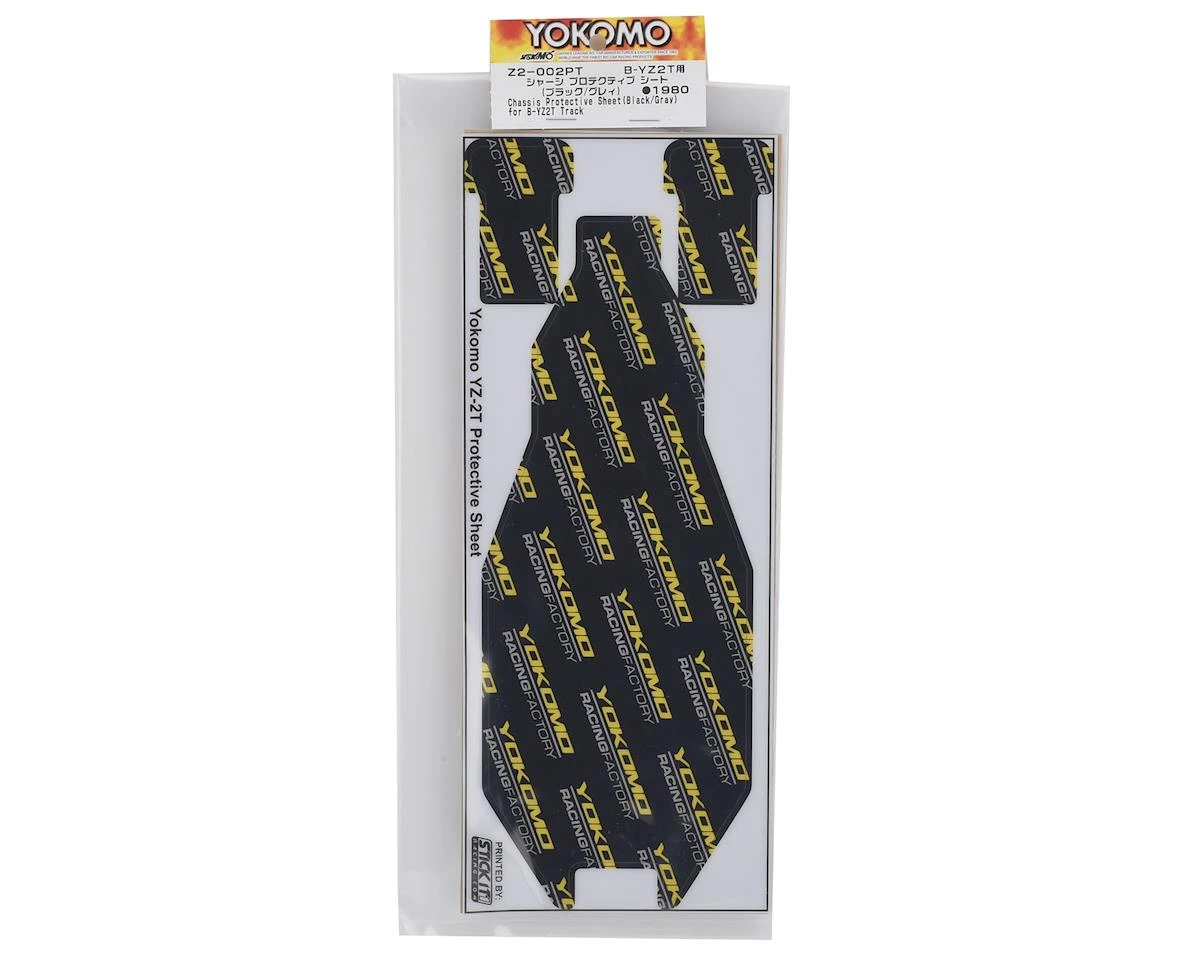 Yokomo YZ-2T Thick Precut Chassis Protector Sheet (Black) (2) - Image 2